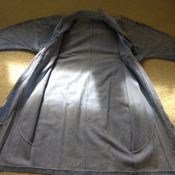 vintage 80s acid wash denim shirtdress topper🎈HOST PICK🎈 - Picture 3 of 15